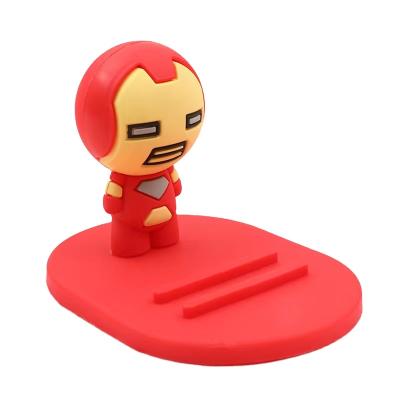 China Cartoon Silicone Bracket Small Gift Small Doll Desktop Bracket Waterproof Creative Cute Lazy Mobile Phone Holder for sale