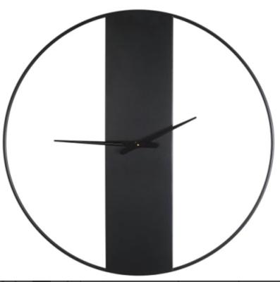 China Modern Wall Radio Black Home Decor Metal Wall Clock for sale