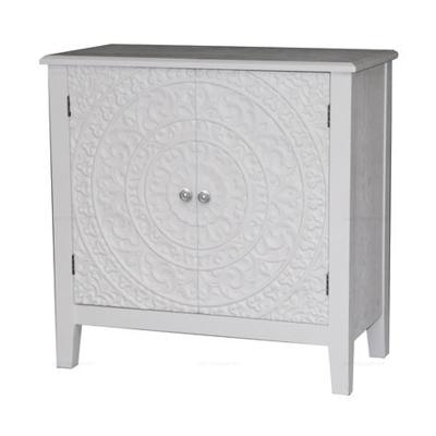 China Full assmbled white wood luxury living room storage cabinet vintage for sale