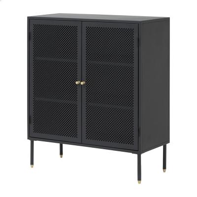 China Black Industrial Storage Furniture Metal Storage Sideboard For Living Room for sale