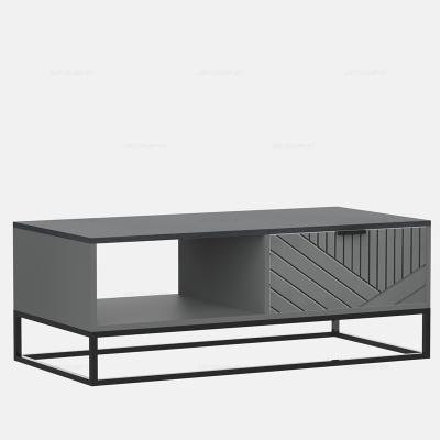 China Kd Central Panel Furniture Modern Wood Living Room Table Nordic Luxury Coffee Table for sale