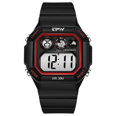 China K9024 Alarm Digital China Wristwatch Mens Fashion Watch Water resistant for sale