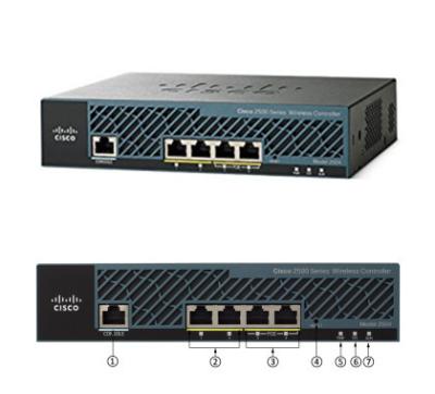 China Regulador inalámbrico de Cisco de 4 puertos con 25 puntos de acceso de AIR-CT2504-25-K9 en venta