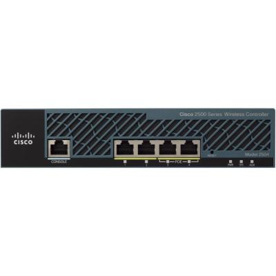 China 80W Cisco 2504 Wlan Controller , Cisco Wifi Controller 2504 Desktop Form AIR-CT2504-5-K9 for sale