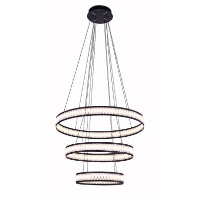 China Modern Modern Acrylic Ring Led Pendant And Chandelier Light For Living Room for sale