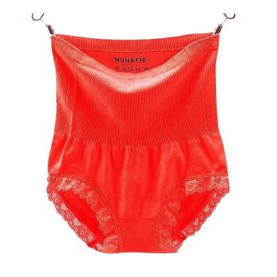 China New Plus Size 2XL Antibacterial High Body Shaper Slimming Panties Overbust Lace Body Slimming Underwear Elastic Seamless Panties For Women for sale