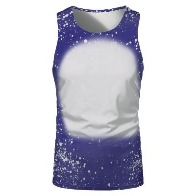 China Wholesale Hot Sale Breathable Unisex O-Neck Medium O-Neck Body Blank White Body Sleeveless Tee Tops Men's Tee Shirts For Sublimation for sale