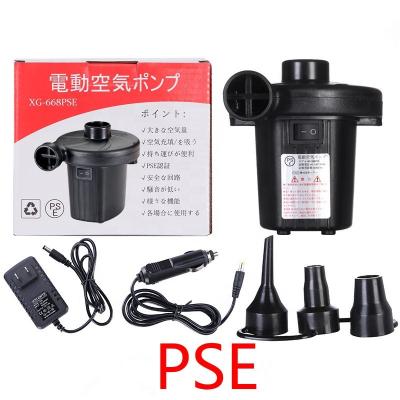 China High Quality Portable Japanese Standard Electric Inflatable Car Pump DC 12V AC 110V Amazon PSE Compressor Pump For Pool Toys for sale