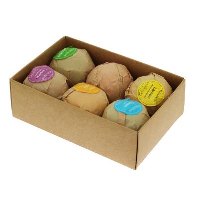 China Wholesale Hot Sale 6PCS Natural Ingredient Colorful Salts Ball SPA Moisturizing Fizzy Bath Bombs Ball Shape OEM for sale