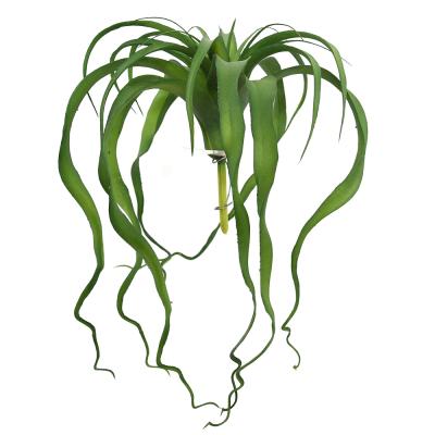 China Simulation Natural Outdoor Indoor Green Single Stem Look Pineapple Grass Artificial Air Plants Decor for sale