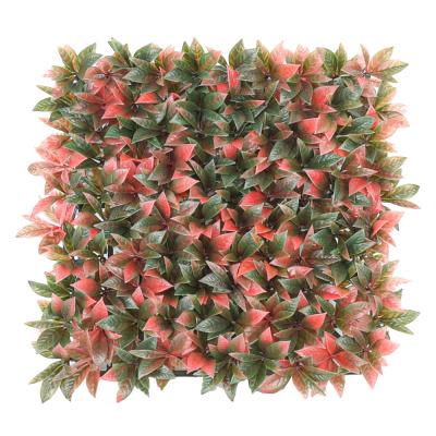 China Vivid Greenery Protect Fireproof Anti-UV Artificial Grass Wall Panel Outdoor Decor for sale