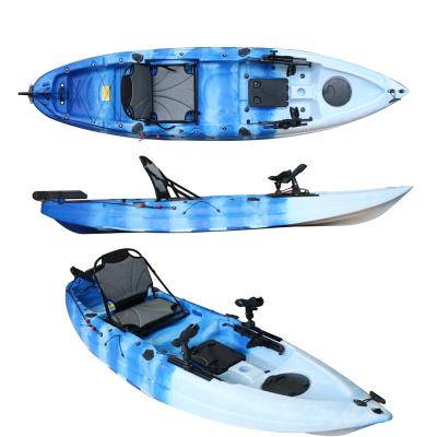 China Cheapest China factory spinning mold PE(HDPE or LLDPE) fishing kayak boat canoe kayak with pet seat for sale