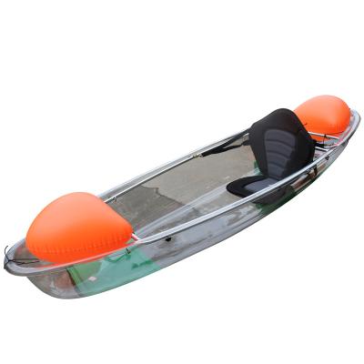 China Transparent PE (HDPE or LLDPE) Sit On Top 8ft PC Ocean Clear Boat Kayak / Canoe With Led Light Popular At Sea for sale