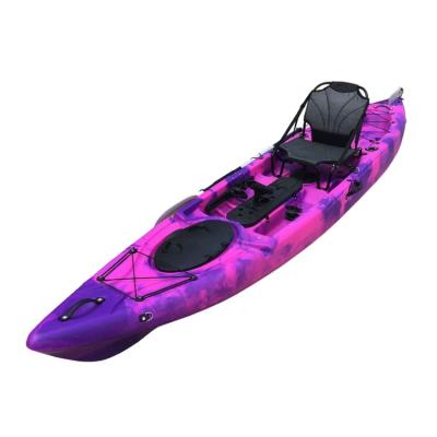 China Hot Selling LLDPE 14ft Single Seat Ocean Fishing Kayak Sit On Top Wide Fishing Kayak Bad Luck Brand for sale