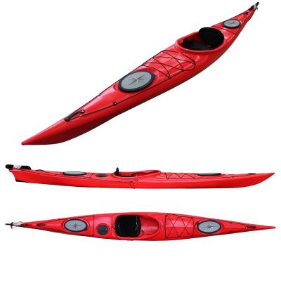 China Popular LLDPE 15ft best sea racing kayaks Vicking ocean kajak hot sale plastic watercraft for sale