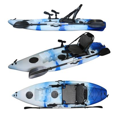 China LLDPE 9' youth single wave fishing kayak for fishing, rowing boat, plastic packing kayak fishing people 1 for sale