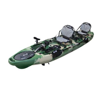 China LLDPE OR HDPE Chinese Lucky Person Big Rotomolded Sit On Top Big Fishing Kayak with Pedals for Recreation and Fishing for sale