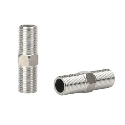 China GROSNA Pipe Fitting 304 Stainless Steel Thread Hex Nipple Pipe Fitting for sale