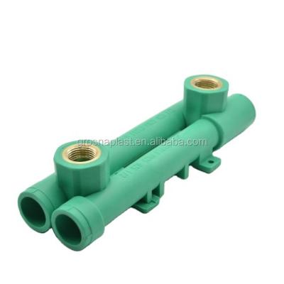 China Pipe Lines Connect Premium Green Seated Double Elbow At Competitive Prices for sale