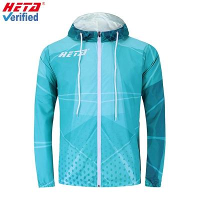 China Wholesale custom fashionable custom made polyester UV reflective hooded pullover sustainable men's protection printed anorak for sale