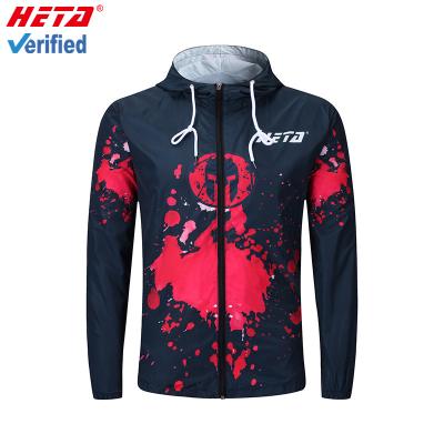 China Best wholesale acid resistant anorak jacket design printed sublimation custom windbreaker unsex jacket for outdoor for sale