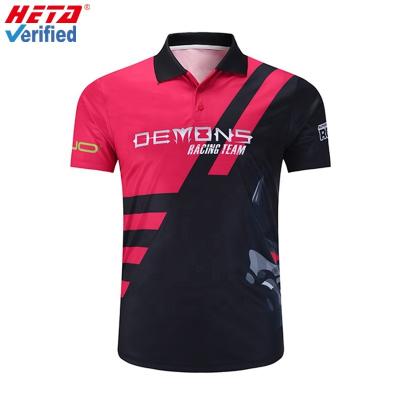 China Wholesale Custom Team Anti Shrink Polo Shirt For Men Custom Sublimated Mens All Over Print Sports Shirt for sale