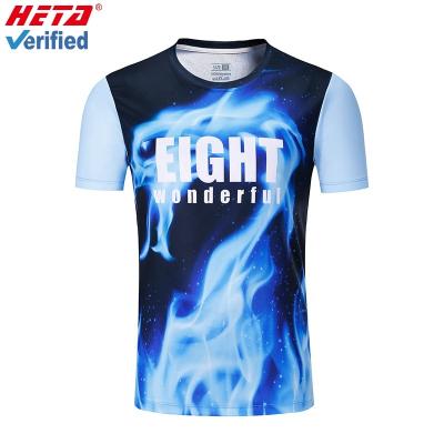 China New Custom Design 3d Printing Polyester Quick Dry T-shirt OEM Model Manufacturer Anti-Shrink 13 Years Experience for sale