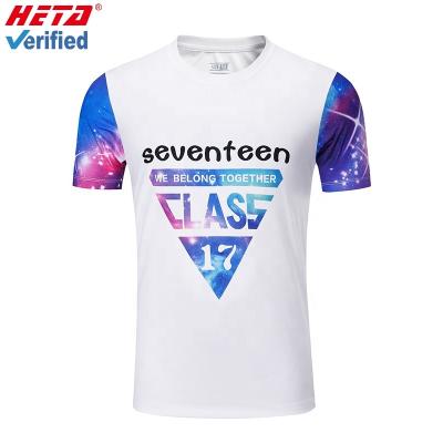 China New custom made T-shirt QUICK DRY T-shirt printing polyester t-shirt sublimation model for sale