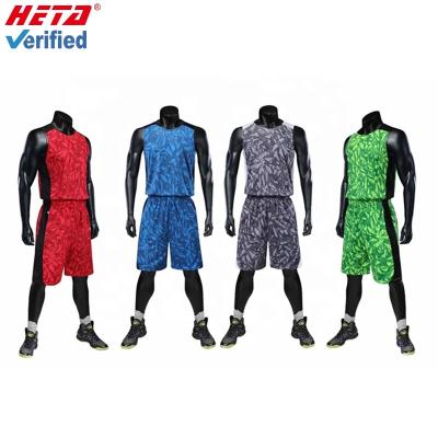 China High quality wholesale type shorts production time sublimation basketball antibacterial basketball team instock tank top for sale