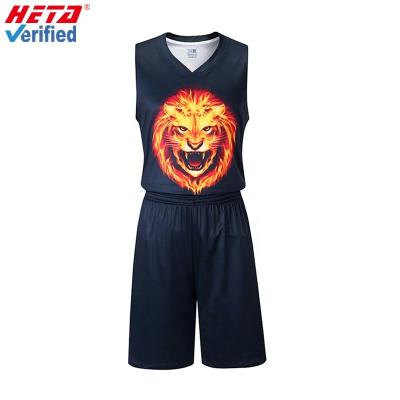 China New style cheap custom sublimation basketball uniforms 3d printing basketball tank top antibacterial for sale