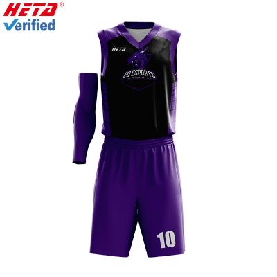 China Latest High Quality Antibacterial Cheap Sports Basketball Uniforms Custom Design Basketball Tank Top for sale