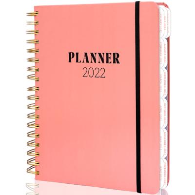 China Pink Hardcover Paperback Hardcover Customize 2022 Journal Agenda Spiral Planner b5 a5 2023 in stock for sale