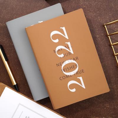 China With inside pocket newcomer printing PU leather a5 diary 2022 weekly planner for sale