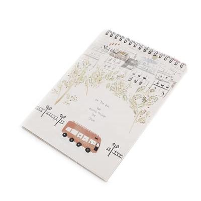 China A4 Spiral Notebook Journal Paper Cover Fashion Spiral Design for Kids Drawing Sketchbook for sale