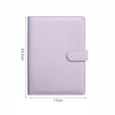 China PU wholesale customized A5 soft PU in stock simplicity loose leaf notebook cover for sale