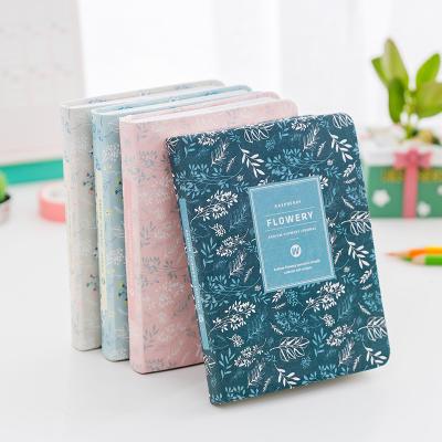 China Korean Hardcover Style Factory Model A6 Size PU Leather Daily Agenda Planner for sale