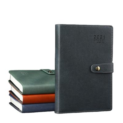 China Hardcover Business Fancy Planners Leather Organizers Yearly Agenda Planner with Buckle for sale