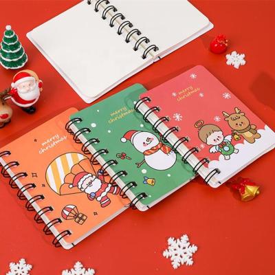 China Christmas Gift Mini Spiral Coil Student Coil Notepad Portable Notebook Notebook Notebook for sale