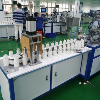 China Hotels LED automatic assembly machine led bulb cap crimping machine for sale