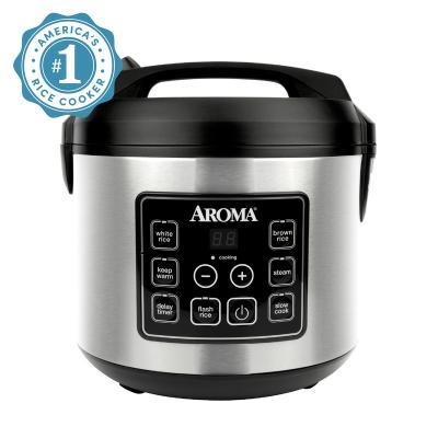 China Outside AROMA 20-Cup (cooked)/5Qt. Digital Rice and Grain Multicooker, Steamer and Slow Cooker, Nonstick Bonded Granite Inner Pot (ARC-1 for sale