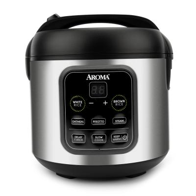 China Household AROMA 8-Cup (cooked)/2Qt. Rice and Grain Multicooker, Digital Slow Cooker, Automatic Keep Warm Mode, Steam Tray Included for sale