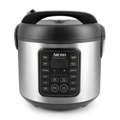 China Household AROMA 20-Cup (cooked)/5Qt. Fresh-Touch Digital Rice and Grain Multicooker and Slow Cooker, Steamer Tray Included, Black (ARC-5200SB) for sale