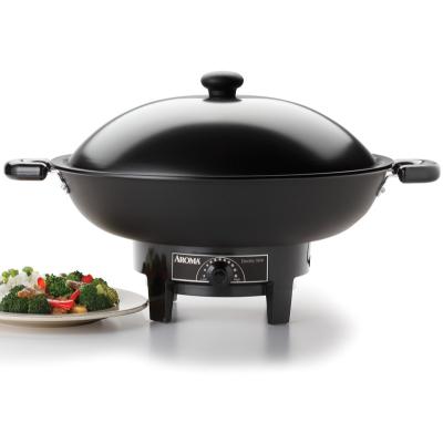 China Viable AROMA 5Qt Professional. Electric Wok Non-Stick Dishwasher Safe (AEW-305) for sale