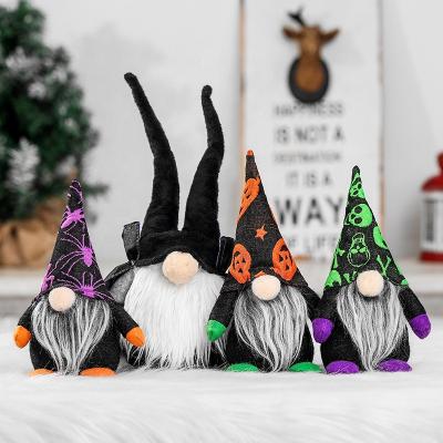 China Eco-friendly Halloween Decoration Faceless Gnome Ornaments Doll Mall Window Decoration Plush Halloween Elf Dwarf for sale