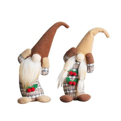 China Holiday Christmas Eco-Friendly Decorations Leaned Faceless Gnomes Santa Cherry Dwarf Old Man Plush Toy Doll Holiday Decorations Xmas for sale