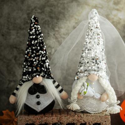 China Fashional Wedding Holiday Gnomes Plush Doll Valentine's Day Gnome Couples Doll for sale