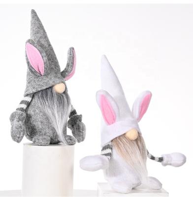 China Handcrafted Gnomes Easter Bunny Gnome Elf Eco-Friendly Cute Decoration Bunny Stuffed Plush Toys Ornaments Easter for sale