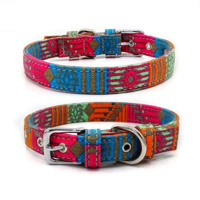 China Top Selling Personalized Pet Collars Dog Collar Bohemian Pet Supplies Dropshipping Adjustable Pet Neck Collar for sale