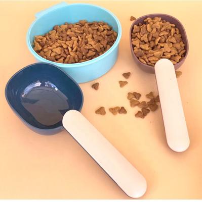 China New-fashion High Quality Dog Cat Food Shovel Multifunction Plastic Pet Food Spoon Pet Feeding Supplies for sale