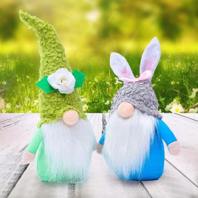 China Eco-Friendly Disposable Mother's Day Plush Doll Stuffed Faceless Gnome Bunny Gnome Party Decoration Easter Doll Gnome Spring Gifts for sale